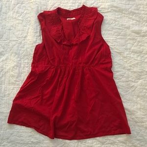 Old Navy MATERNITY red sleeveless blouse